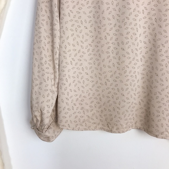 NWT Frank & Oak Tan Leaf Button Down Shirt Size L - Picture 7 of 8